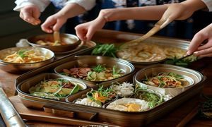 日本妈妈为孩子制作精美便当的步骤演示，展现日式饮食教育的细腻与用心